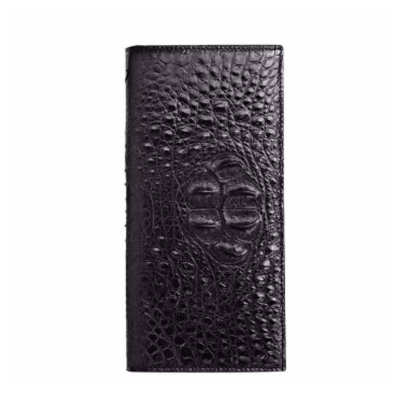 

VVBrown new crocodile men wallet male wallet business Male wallet black crocodile leather bag