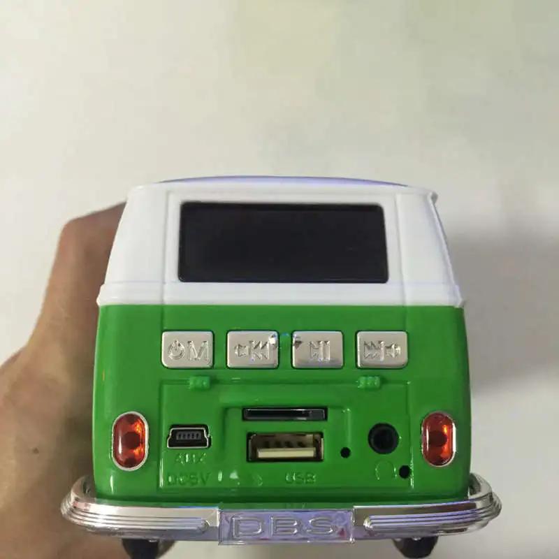 Цветная мини-Колонка Bluetooth в форме автомобиля мини-автобусная колонка с