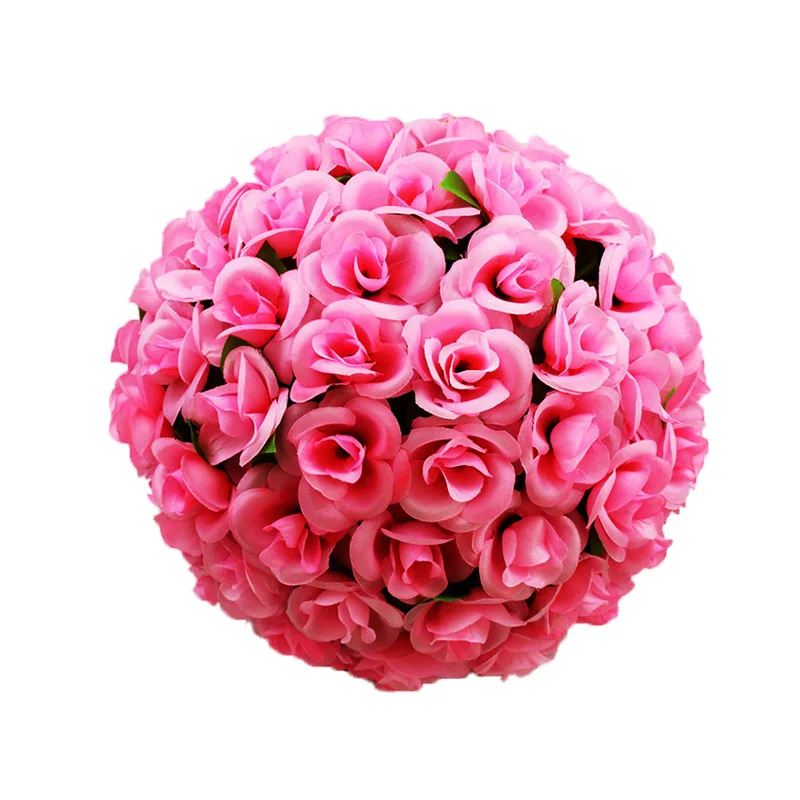Розовый искусственный цветочный шар для свадьбы висячие украшения имитация