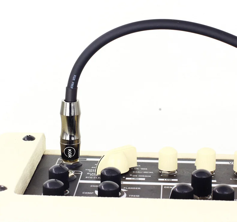 kgr 20awg elektrische gitarre bass audio kabel stecker gerade nach rechts winkel stecker instrument noise reduktion schild gitarre kabel free global s
