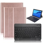 Чехол для Huawei Mediapad T5 10,1, чехол с клавиатурой из искусственной кожи, магнитный чехол для Huawei Matepad Pro 10,8, M6 10,8, Matepad 10,4, T10S