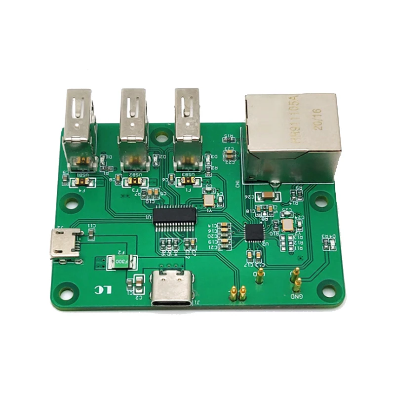 Плата расширения USB-Ethernet для Raspberry Pi Zero HUB адаптер 3 USB 100 Мбит/с интерфейс Ethernet |