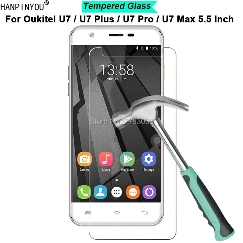 Для Oukitel U7 / Plus Pro Max твердость 5 дюйма 9H 2.5D закаленная Защитная стеклянная пленка