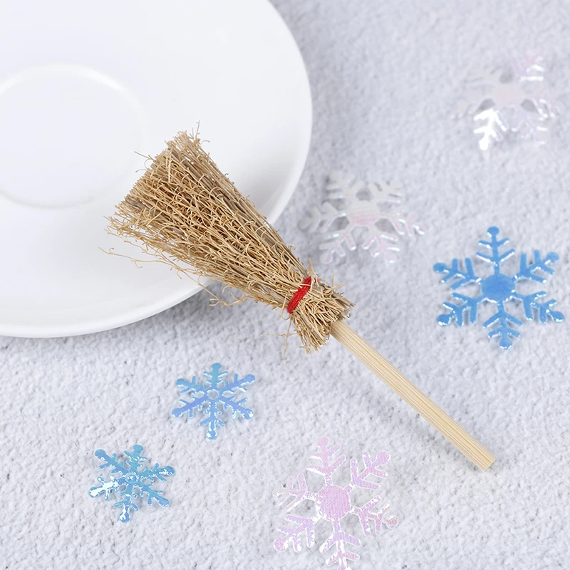 

New 1:12 Dollhouse Miniature Fairy Garden Broom Cleaning Tools