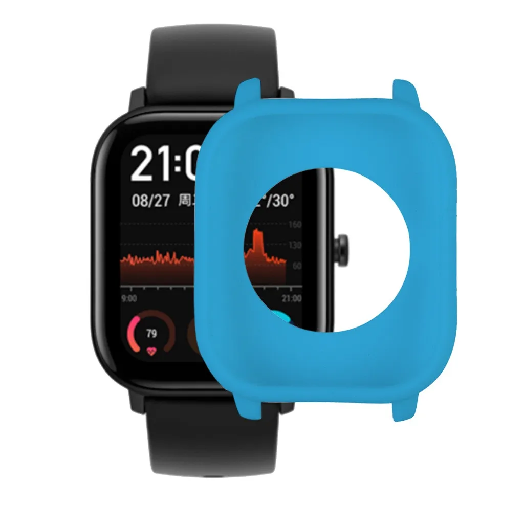 Чехол для Xiaomi Huami Amazfit GTS Smart Watch TPU силиконовый защитный чехол сменная пленка Защитная крышка 19Sep