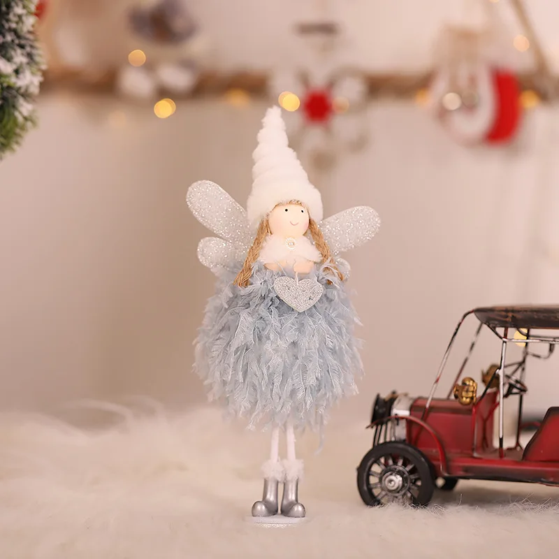 

Christmas Tree Pendants Plush Angel Doll Ornaments Elf Hanging Decoration Children's Stuffed Toy Home Festival Decoration