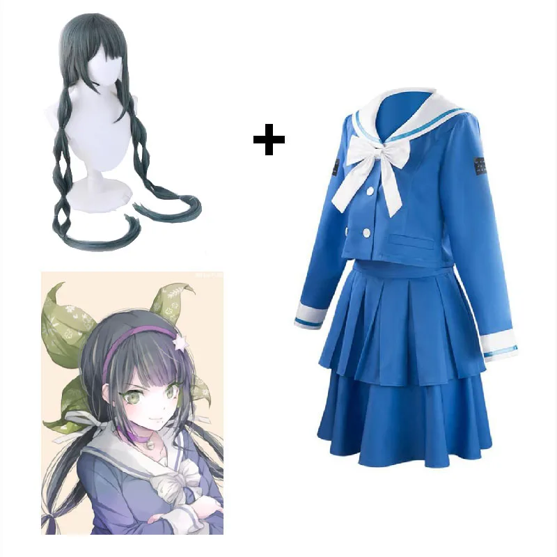 

Danganronpa V3 Chabashira Tenko Cosplay Costume Love Live Cosplay Uniform Anime Cosplay Outfit Dress Wig Set Halloween Costumes