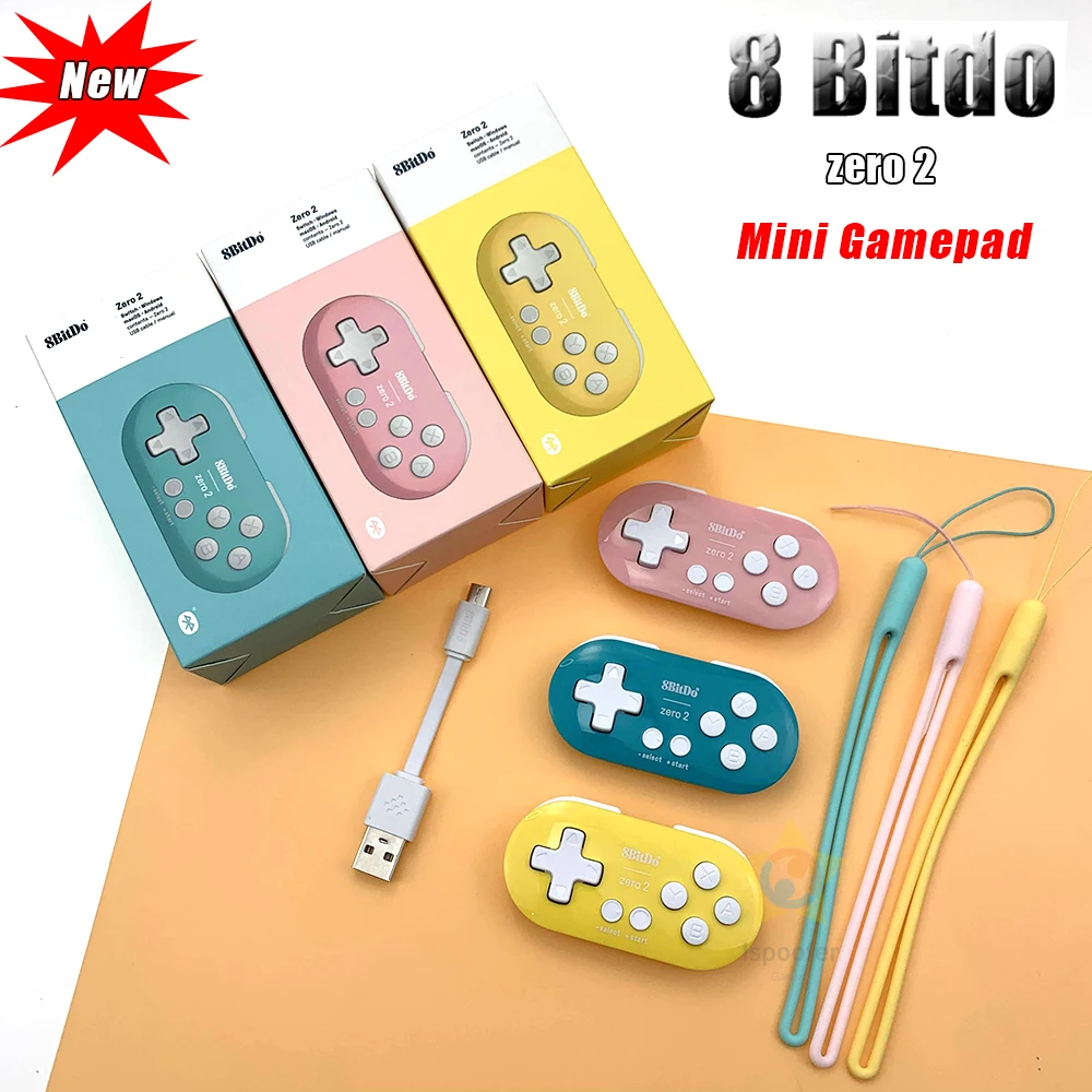 8BitDo ZERO 2 Bluetooth mini Gamepad for Nintendo Switch NS NX LITE Windows PC MAC IOS Android zero2 Edition | Электроника