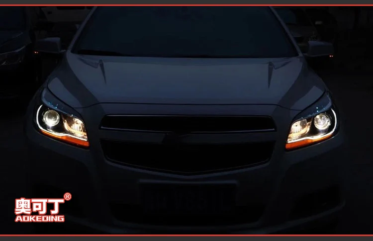 AKD автомобильный Стайлинг для Chevrolet Malibu фары 2012- Malibu светодиодный фары DRL Биксеноновые линзы Высокий Низкий луч парковка противотуманная фара