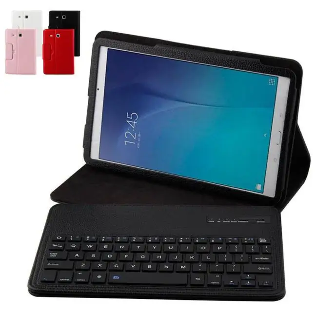 Беспроводная Bluetooth клавиатура умный чехол для Samsung Galaxy Tab A 8 0 2017 SM T380 T385 кожаный с