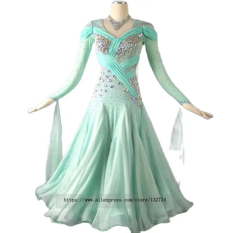 Платье для бальных танцев стандартные платья костюм современных светящиеся