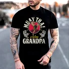 Муай Тай дедушка боевые искусства эксперт борьба со слоганом мужская женская детская футболка