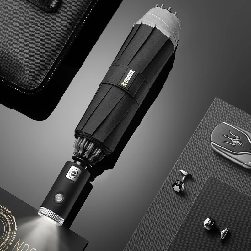

Paraguas Mujer Led Inverted Automatic Umbrella Folding Women Black Coating Windproof Travel Umbrella Automatic Parapluie Femme