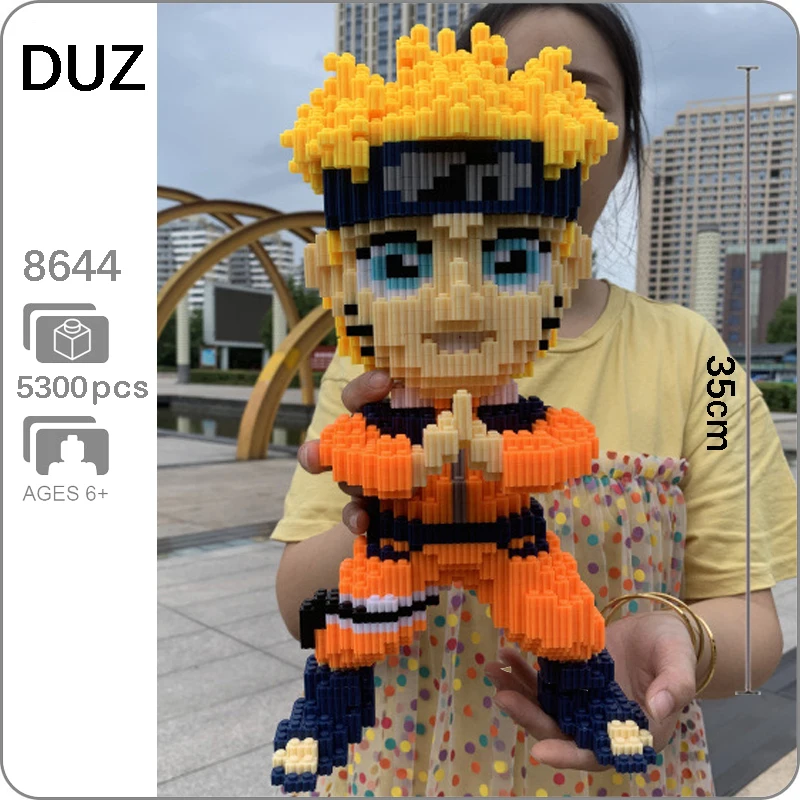 5300 шт DIY аниме Наруто Хокаге Uzumaki ниндзя 3D модель Микро Мини Строительные блоки