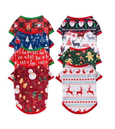 

Christmas Dog Clothes Pet Clothing Vest For Small Dog Cat Puppy Outfit Cute Kitten Costume Chihuahua Puppy Teddy Dog Outfit