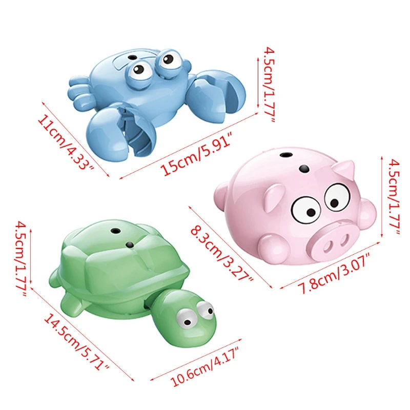 

Interactive 360 Degree Rotation Flash-Light Toy Crab Turtle Piggy Toy Gift for Baby & Infant Electric Educational Toy