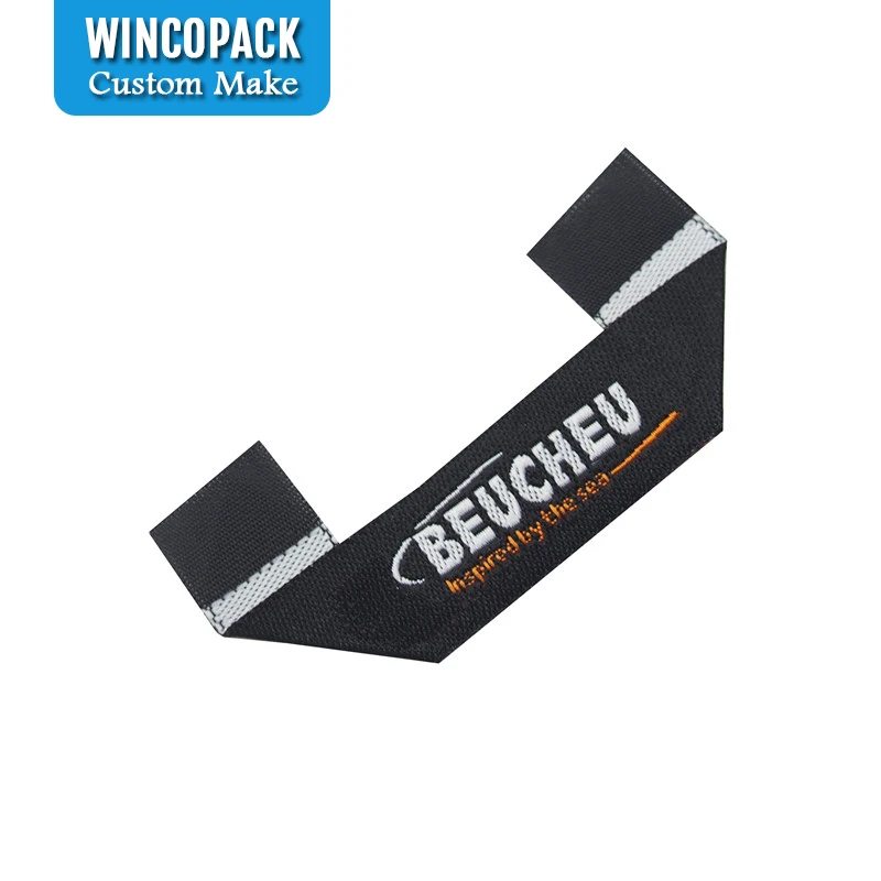 Изготовленные на заказ брендовые логотипы тканые этикетки для ухода за одеждой