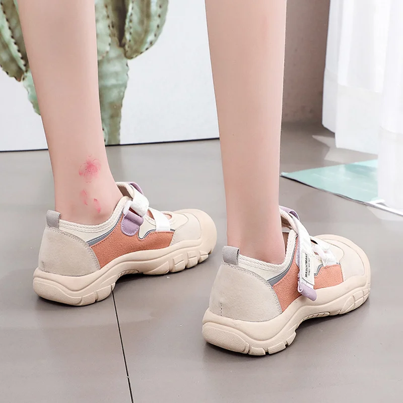 

Shoes Women's Sneakers Summer 2021 Woman-shoes Platform Tennis Female New Casual Roses Thick Sole Trainers Riband Cotton Fabric