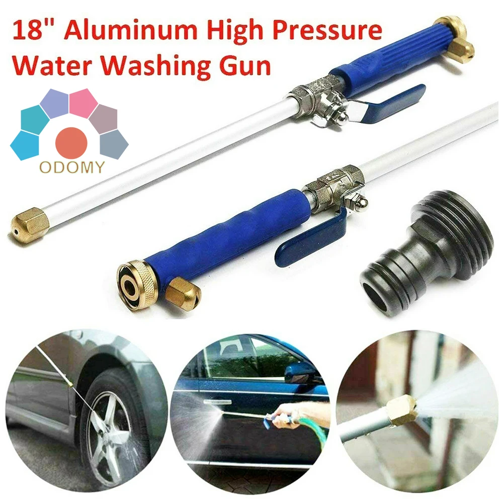 

ODOMY 46cm Jet Garden Washer Hose Car High Pressure Water Gun Wand Nozzle Sprayer Watering Spray Sprinkler Cleaning Tool
