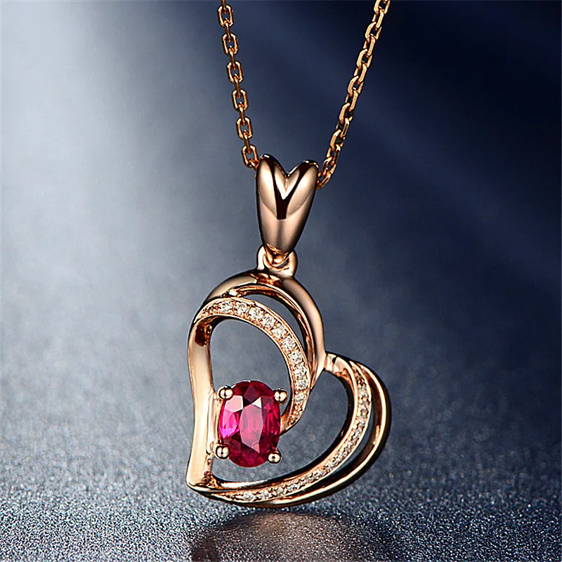 Цепочка из розового золота для женщин Стильное ожерелье с классической