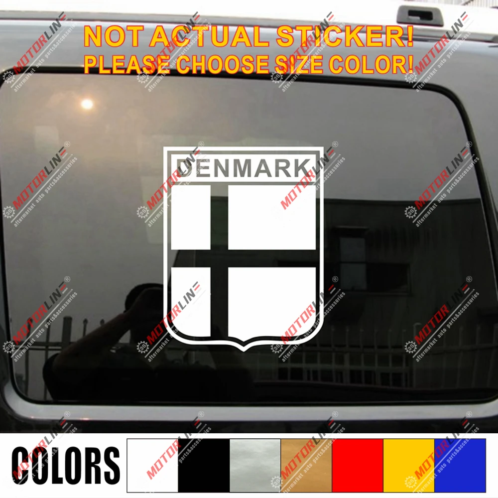 Дания флаг наклейка украшение для автомобиля датский винил|Наклейки на