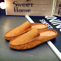 susugrace quality men half slippers 2021 hot sale slip on shoes outdoor breathable lightweight comfortable fashion male loafers