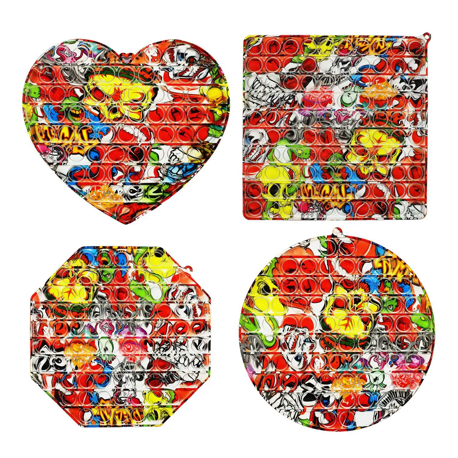 

Big Size Push Bubble 20Cm Tie-Dyed Rainbow Colour Fidget Toys Oversize Sensory Stress Relief Toy Kids Gifts