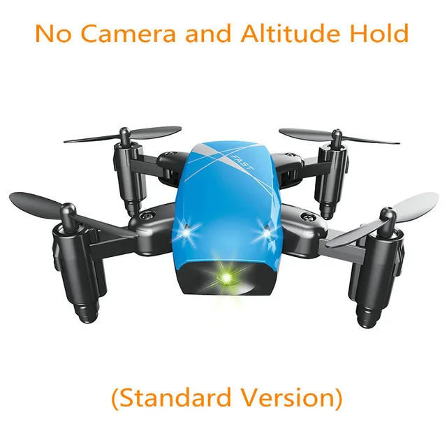 blue no camera Радиоуправляемый квадрокоптер S9 S9W S9HW мини-Дрон с камерой HD wifi FPV складной Дроны для селфи Профессиональный карманный микро-Дрон вертолет - Цвет: blue no camera