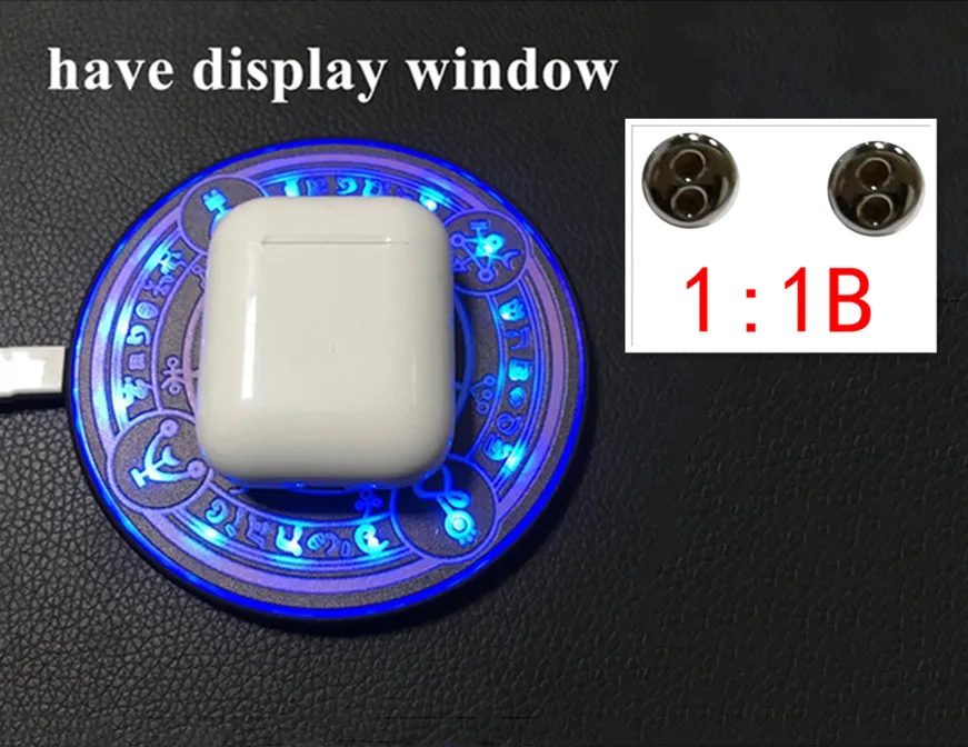 i200B Беспроводная зарядка настоящий аккумулятор i200 TWS 1:1 размер Bluetooth 5,0 6D супер бас наушники для всех телефонов PK i100tws i80 i60 - Цвет: i200B