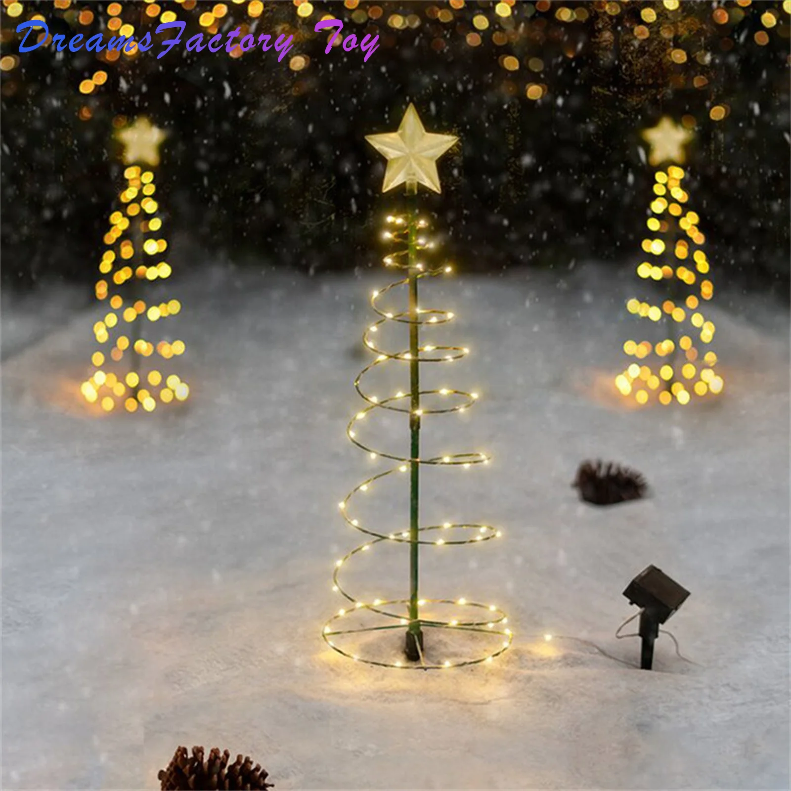 

СВЕТОДИОДНАЯ Гирлянда для рождественской елки, праздничная атмосфера, наружная садовая сияющая Рождественская елка, светящаяся игрушка, п...