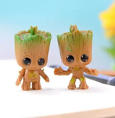 4pcs/set Guardians of The Galaxy Baby Groot Avengers Tiny Cute Tree Man Model Figure Toys 5cm |