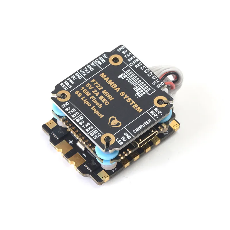 Diatone MAMBA F405 Mini MK2/F722/F722S Betaflight Полетный контроллер и F40 40A/F25 50A бесщеточный ESC для радиоуправляемого дрона запчасти
