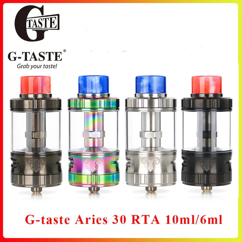 G taste Aries 30 RTA 10 мл/6 мл Уникальный Винт AFC система Vape Atomzier vs aroamizer Lite Fit электронная