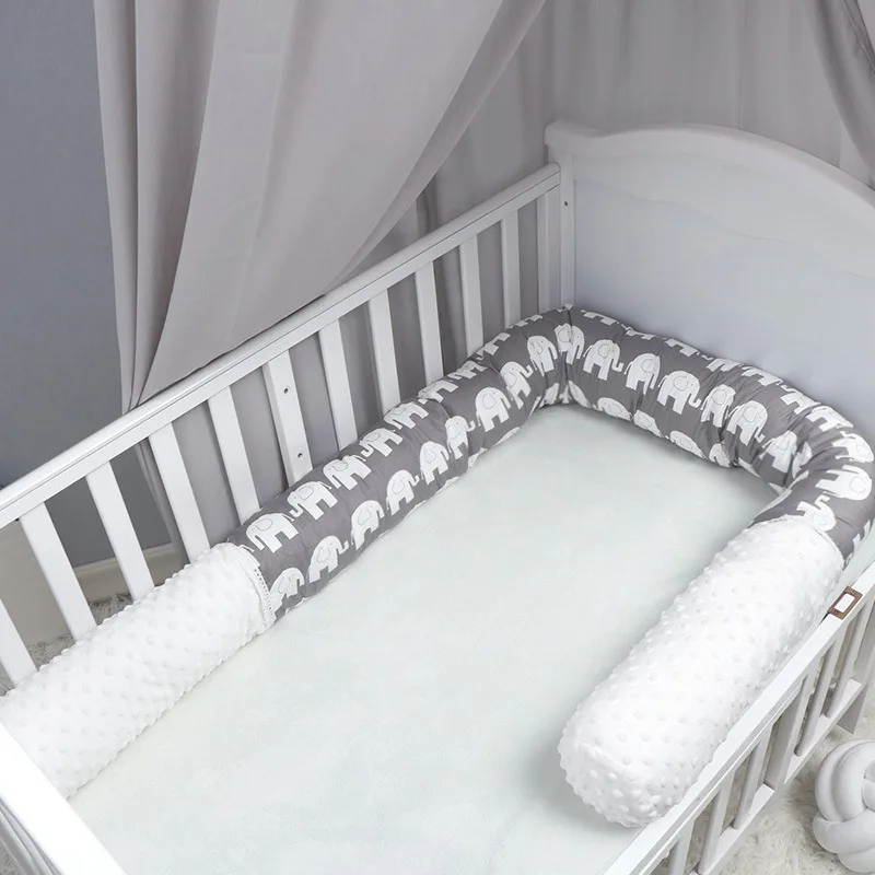 

Newborn Baby Bed Bumper Cartoon Elephant Pillow Children Sleeping Anti-collision Bed Children Room Bumper Bedding Decor BTN040
