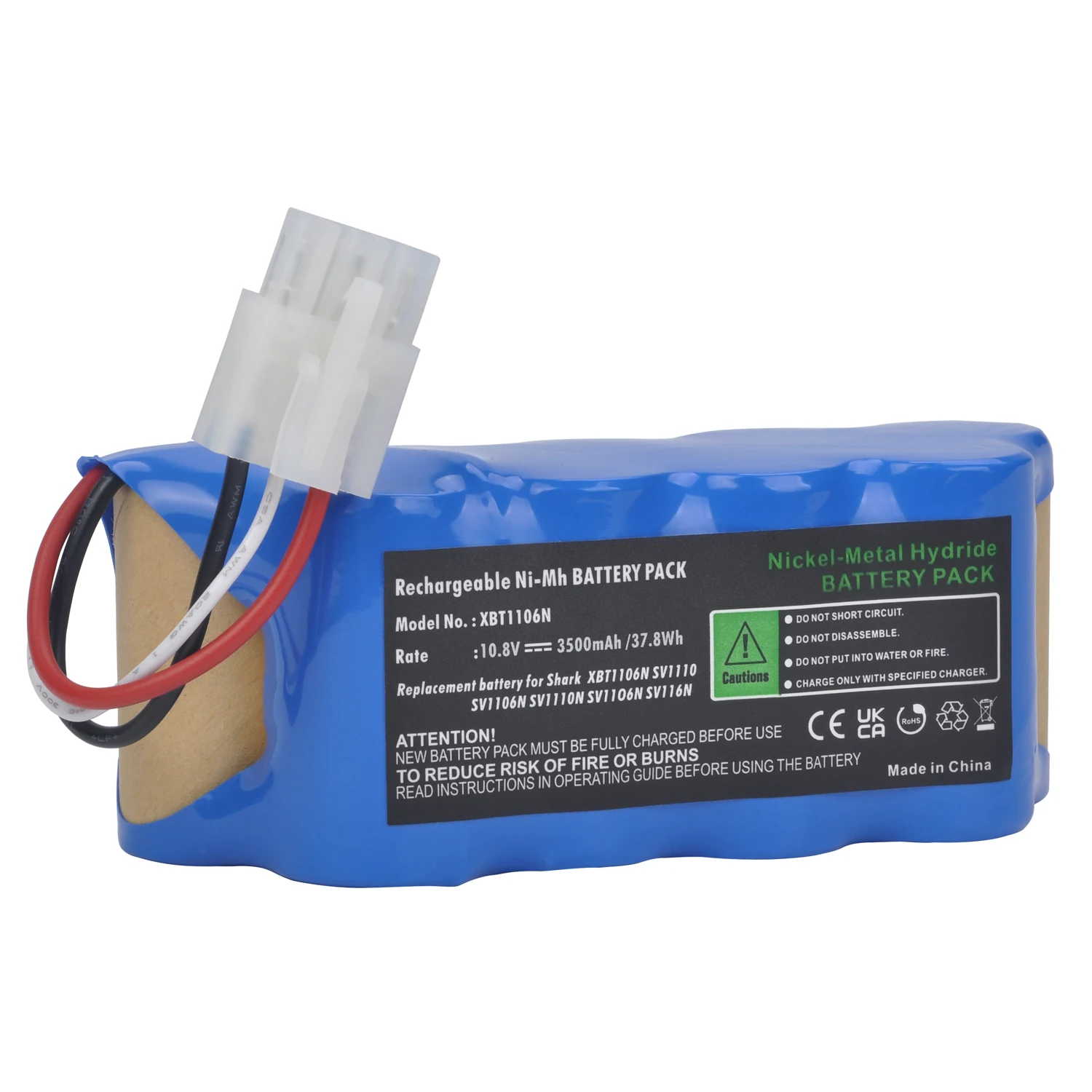

Комплект аккумуляторных батарей ni-mh для пылесоса Shark XBT1106N SV1110 SV1106N SV1110N SV11O6N SV116N, для Фристайл-навигатора, 3500 мАч