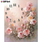 Алмазная живопись 5D, квадратнаякруглая вышивка с часами, алмазная вышивка стразы, картина для вышивки крестиком, M1302