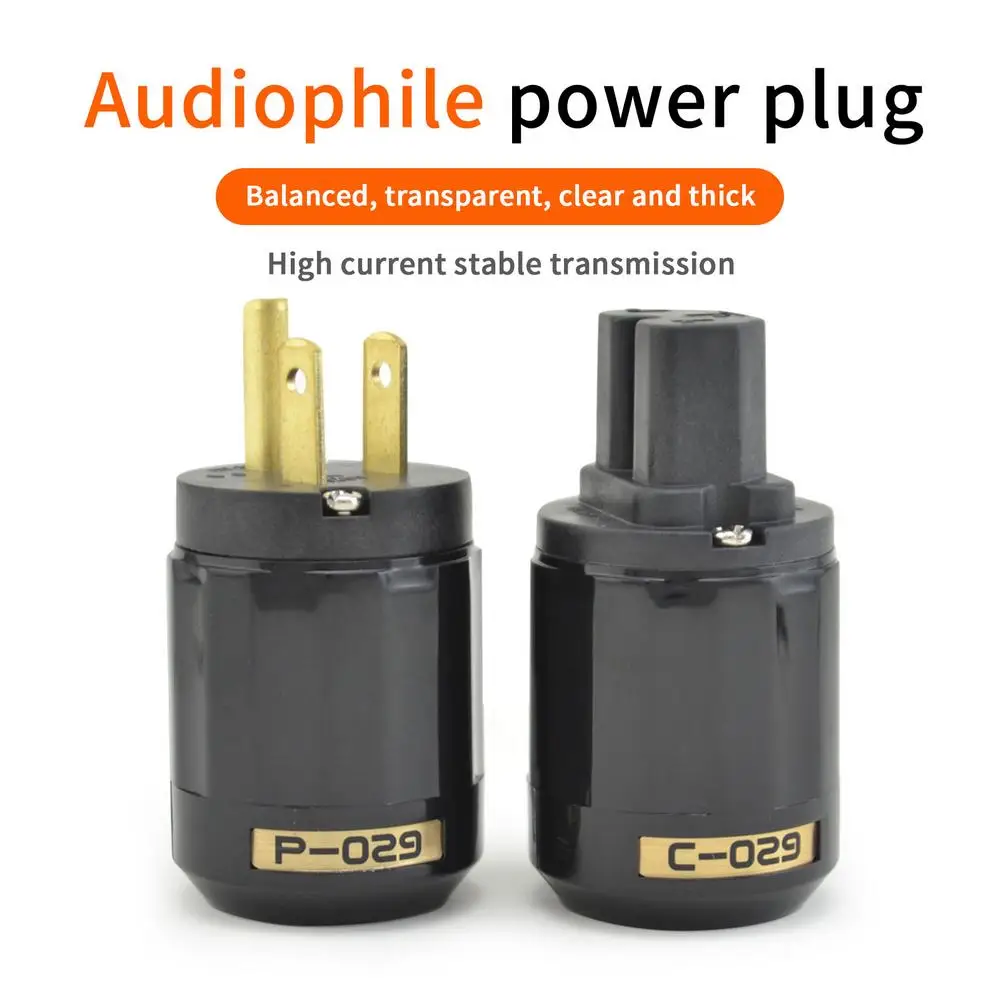 

Позолоченный штекер питания европейского/американского/австралийского стандарта, хвостовой разъем для HiFi DIY, штекер питания, хвостовой раз...