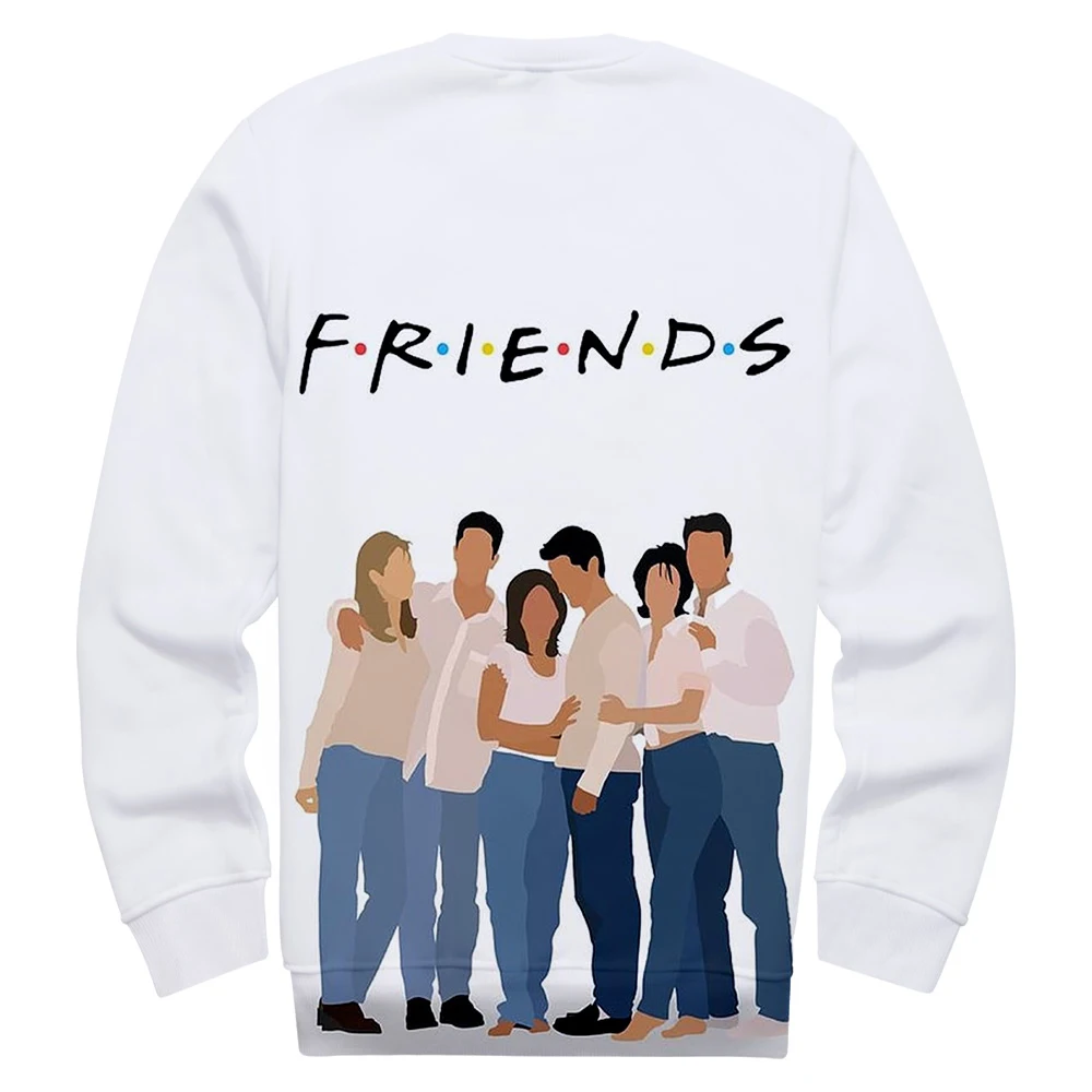 Мужская/Женская толстовка без капюшона Friends3D в стиле хип-хоп с 3D-принтом