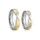 Свадебные Кольца для пары, от дизайнера alliance, потрясающие, желтого цвета, золотого цвета, ювелирные украшения, OSPV1832 (89)