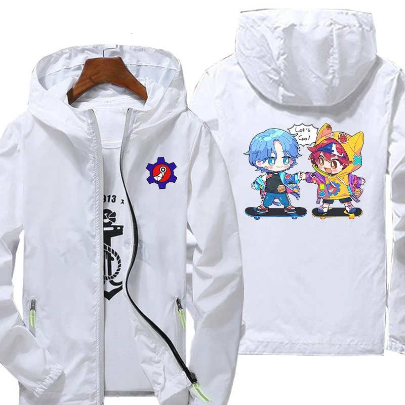 

Fashion Anime SK8 the Infinity Jacket Print Waterproof Drying Hoodie Waterproof Hoodie Reflective Leisure Streetwear Outwear