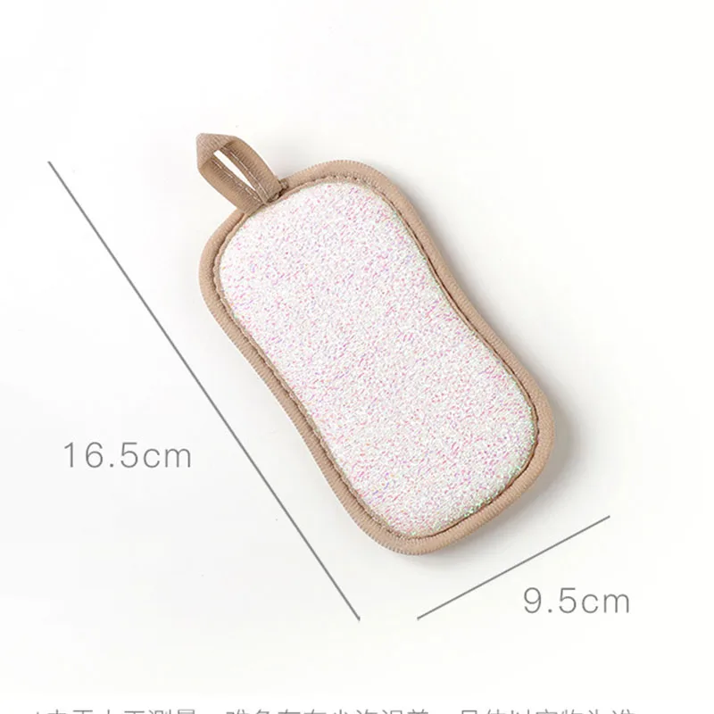 

New Double-sided Sponge Wipe Kitchen Cleaning Cloths Scouring Pad Dish Cleaning Pot Washing Cloth Kitchen Accessories Reusable