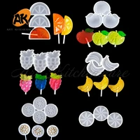 fruit sweet candy silicone lollipop mould epoxy silicone sugarcraft mold chocolate mousse molds bakeware
