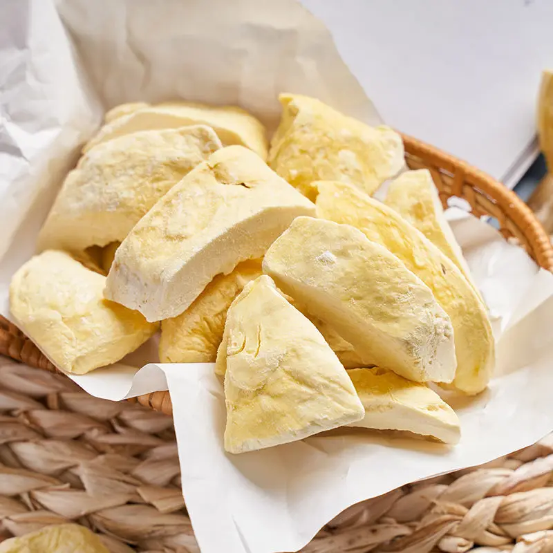 

Durian Fruit Freeze Dried Fruits Snacks Chunks - Non-GMO 100% Natural and Organically Processes Bake Material Cake Decorate