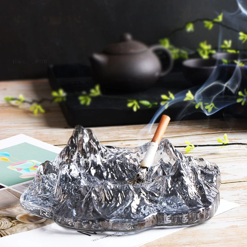 

Creative ashtray iceberg sculpture ashtray decoration living room office office study smoking accessories home office