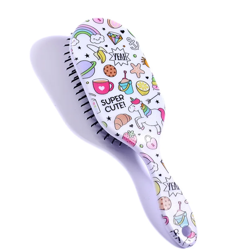 

Massage Comb Hairdressing Air Cushion Comb Environment-friendly Material Cartoon Printing Air Bag Comb