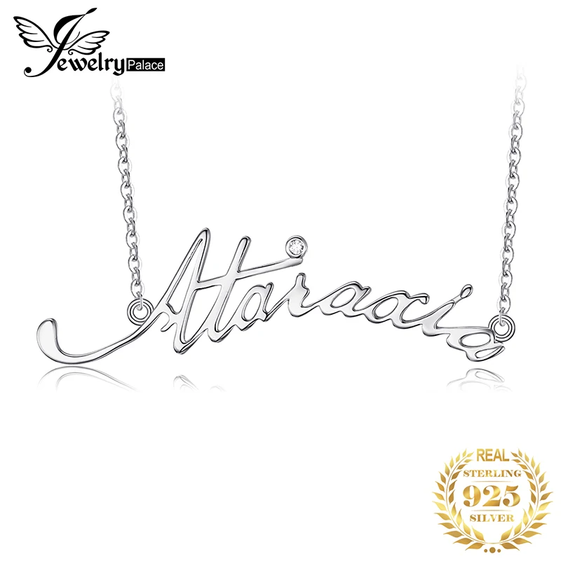 Jewelrypalace Алфавит слова Ataraxia Гудлак Цепочки и ожерелья с 18 дюйм(ов) цепи Цирконий 925