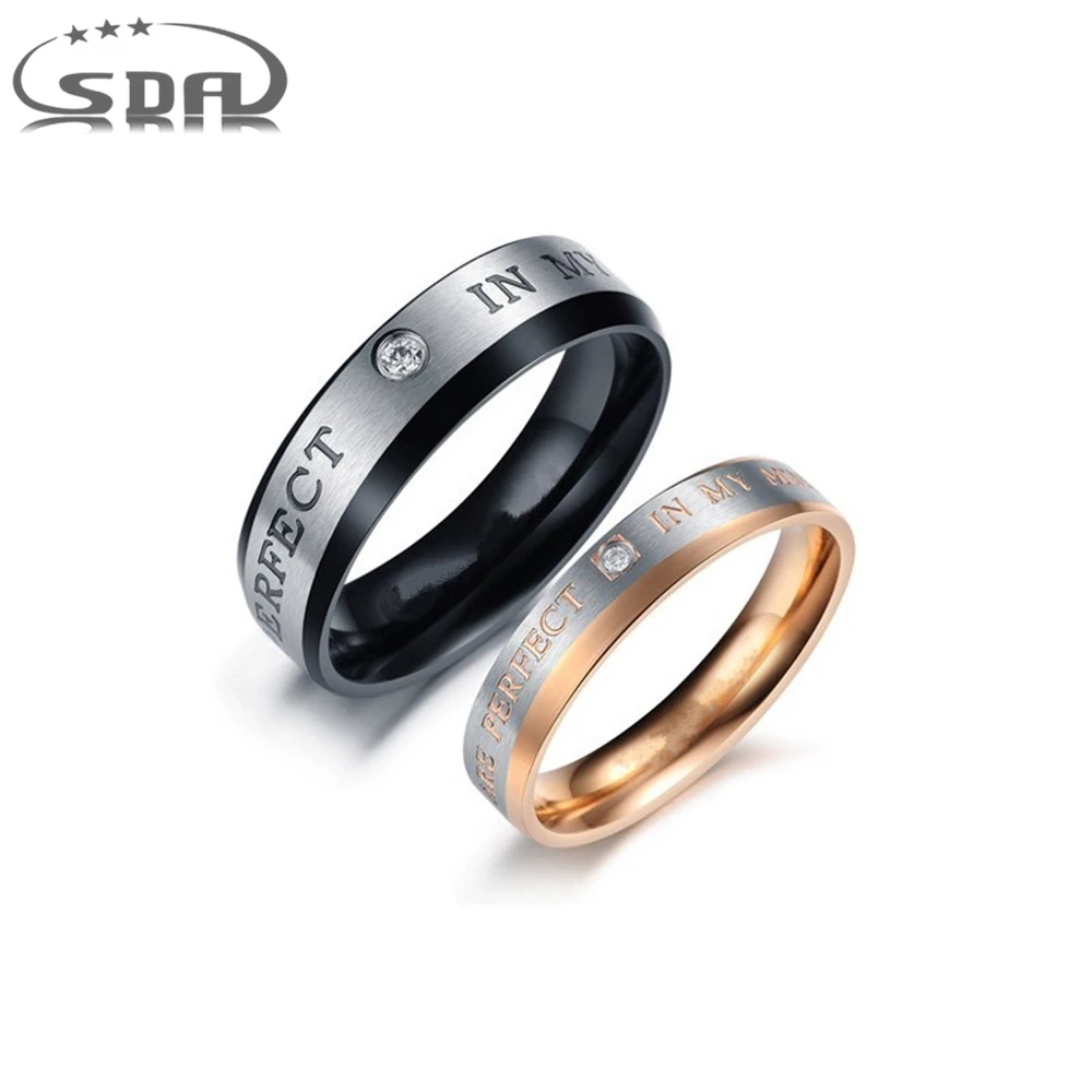 Обручальное кольцо для мужчин и женщин с надписью You are Perfect in My Heart массивное