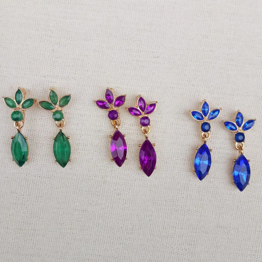 Женское Ожерелье + серьги с Зелеными камнями в европейском и американском стиле