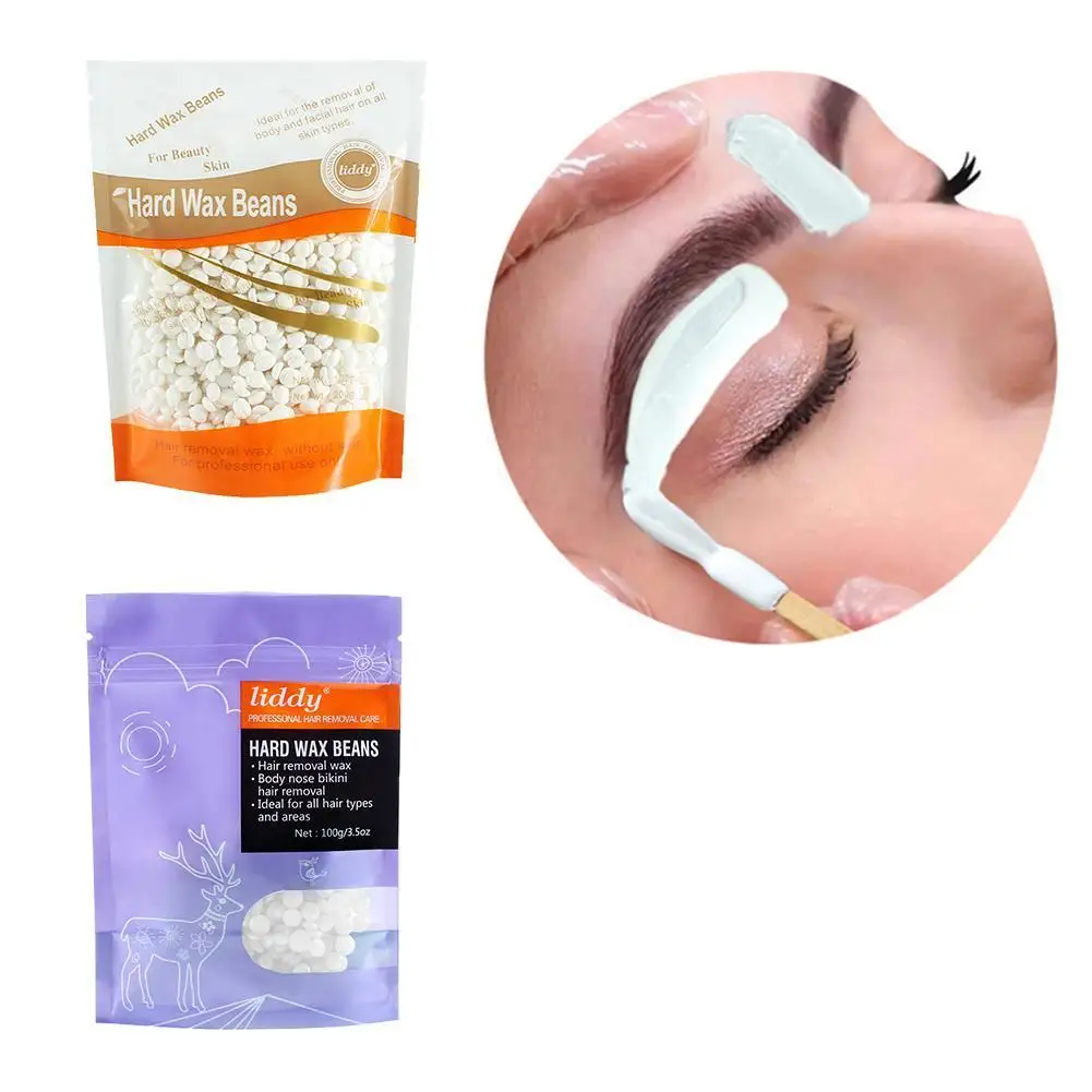 

Aloe Wax Beans Honey Fragrance Hair Removal Wax Bean Hot Film Particles Depilatory Leg Armpit Hair for Body Beauty 100g