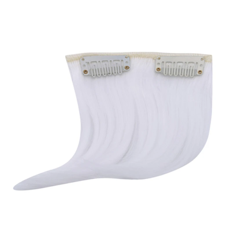 Разноцветные с бахромой прозрачные волосы на клипсе парик челкой накладные